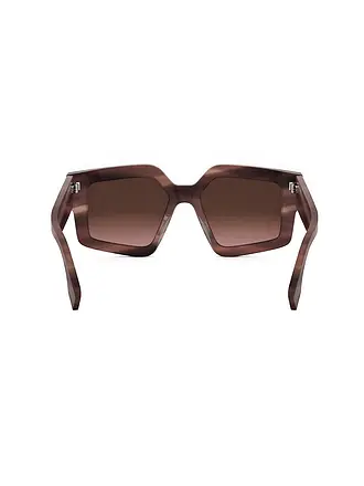FENDI | Lunettes de soleil carrées noires FENDI Roma | braun